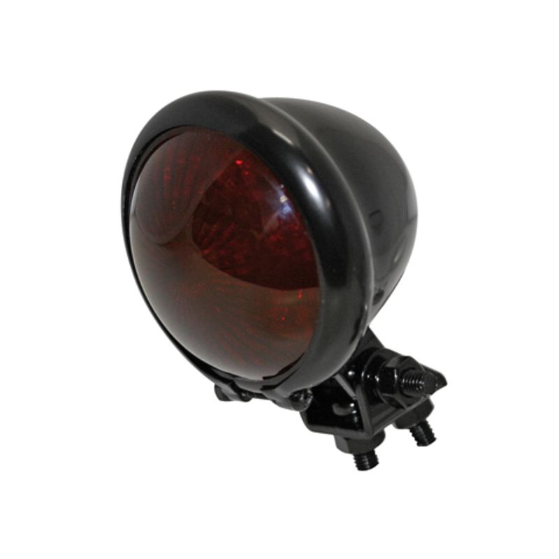 Piloto trasero LED HIGHSIDER smart Bates Style - cristal rojo - homologado E - 1 pieza - motoscamaralweb.com