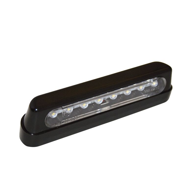 Luz de matrícula LED HIGHSIDER smart plástico ABS - larga - negro/ahumado - 1 pieza - motoscamaralweb.com