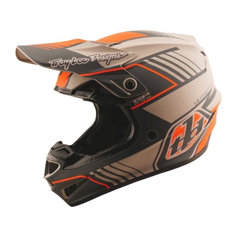 Casco TROY LEE DESIGNS GP Pro Segment - Taupe - motoscamaralweb.com