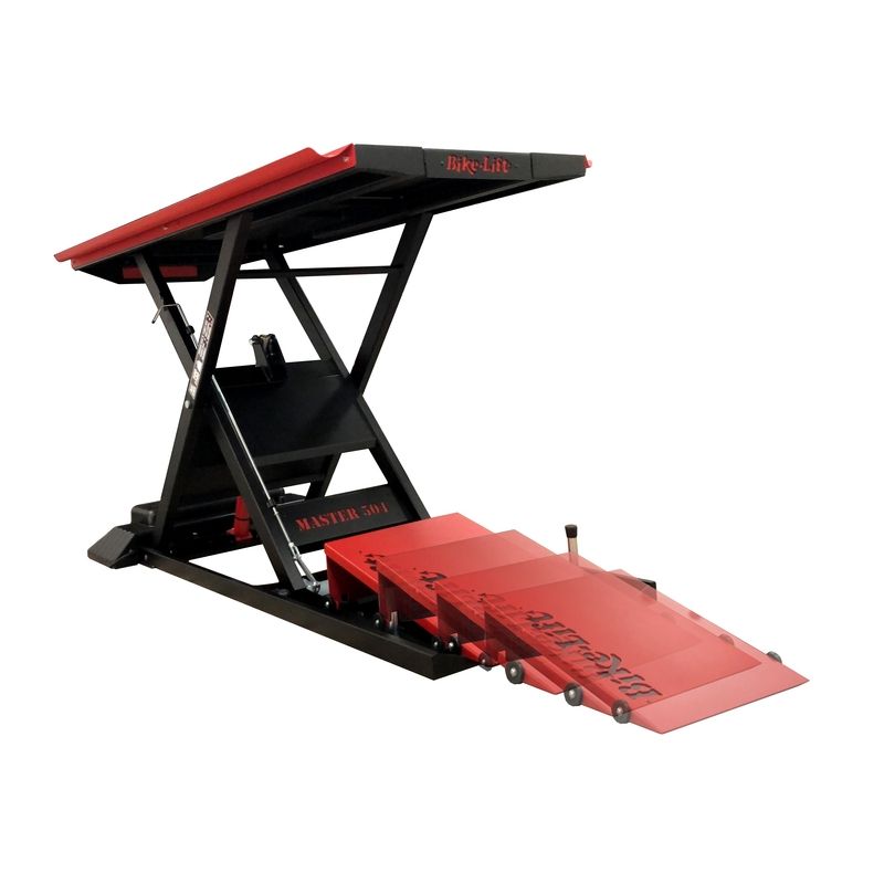 Elevador BIKE-LIFT Master 504 Negro/Rojo - MA504-003 - motoscamaralweb.com
