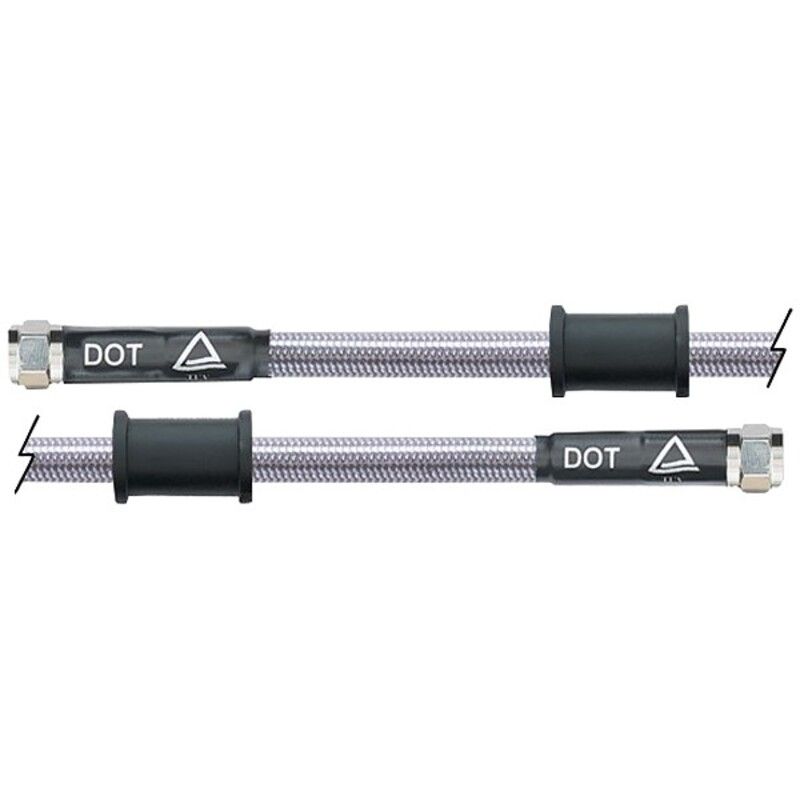 Latiguillo metálico transparente Venhill 2000mm tuercas cromadas - motoscamaralweb.com