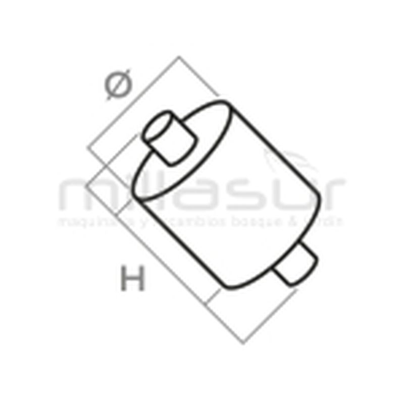 AMORTIGUADOR UNIV. M-M / M6 x1.00 / L 18-30-18 PG1C (AMORT. LARGO) - motoscamaralweb.com