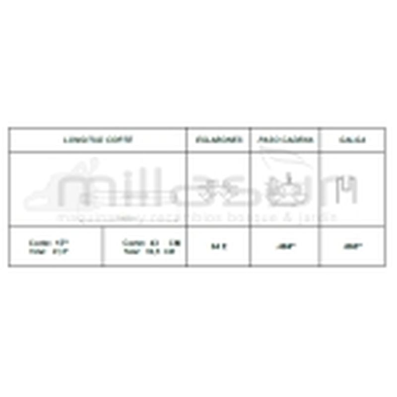 ESPADA PROCESADORA (17 PO - 54 cm) 64 E - .063 - motoscamaralweb.com