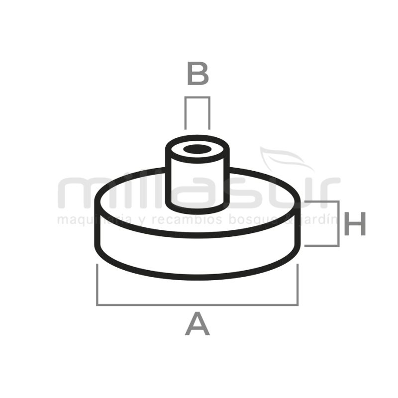 CAMPANA EMBRAGUE PIÑON RECAMBIABLE 3/8 OLEO MAC 970. 971. 980. 981 - motoscamaralweb.com