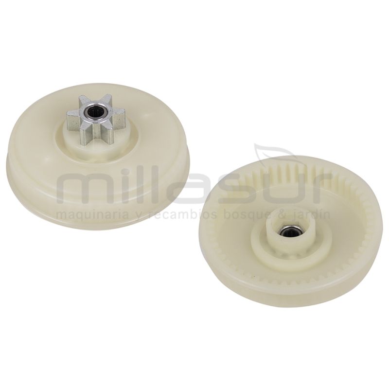CAMPANA EMBRAGUE CON PIÑÓN CADENA ALPINA - CASTOR E160. E170 - 55 DIENTES - motoscamaralweb.com