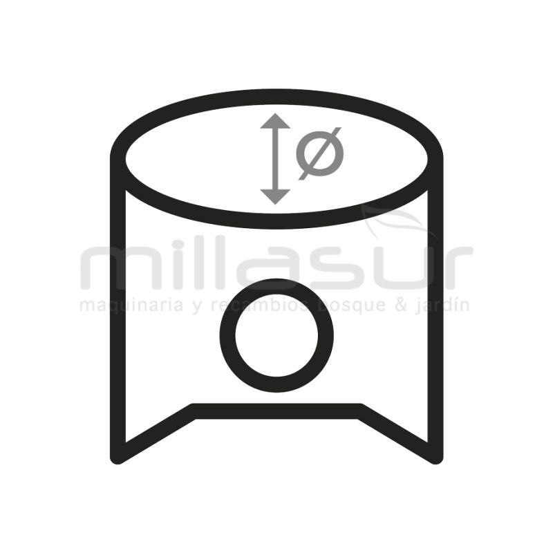 PISTON COMPLETO AIP HUSQVARNA 385 (54mm) - motoscamaralweb.com