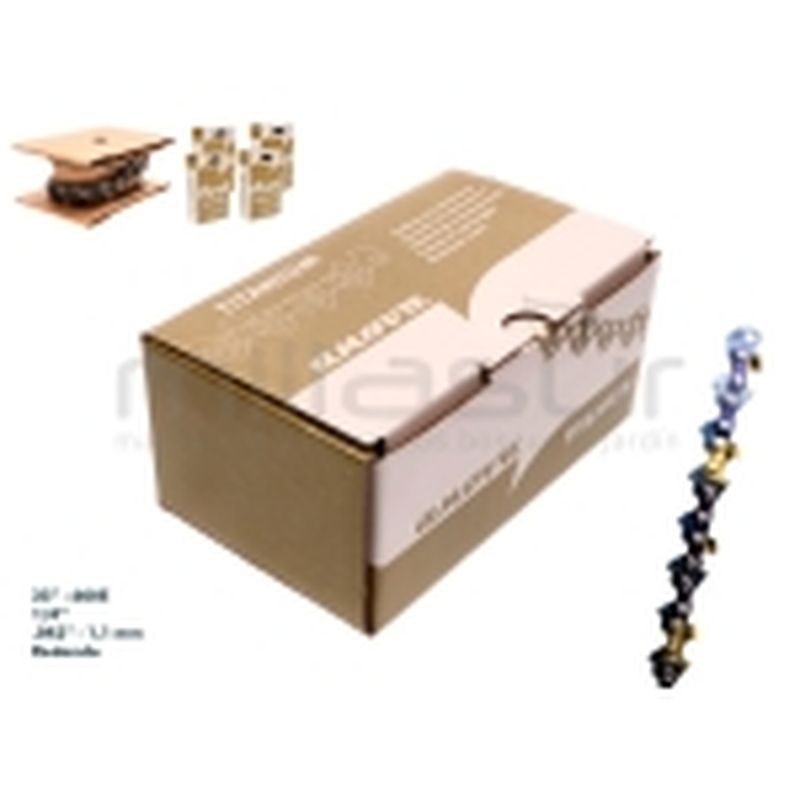 ROLLO CADENA 25 ANOVA TITANIUM 1/4 .043 ANTIRREBOTE - motoscamaralweb.com