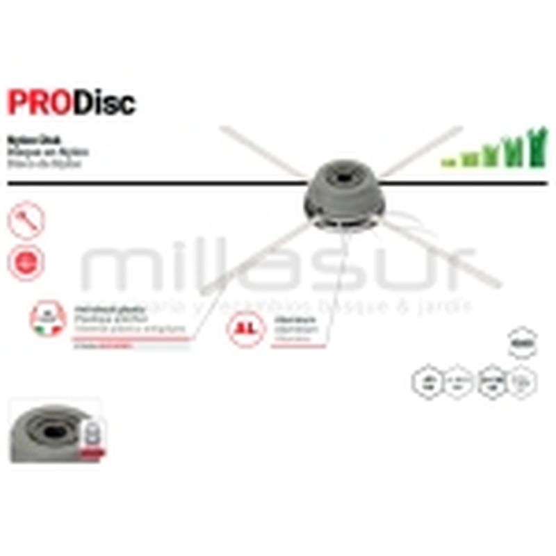 CABEZAL UNIVERSAL PRODISC 380mm. - motoscamaralweb.com