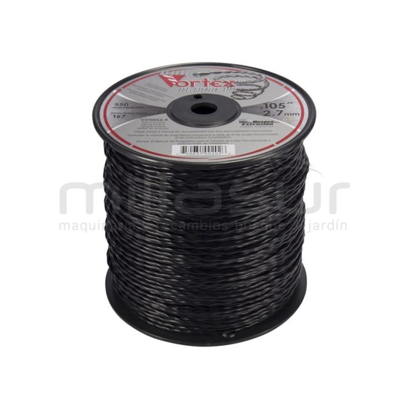 NYLON VORTEX BOBINA 2.70 x 168 m.(ANTIRUIDO-COPOLIMERO) - motoscamaralweb.com