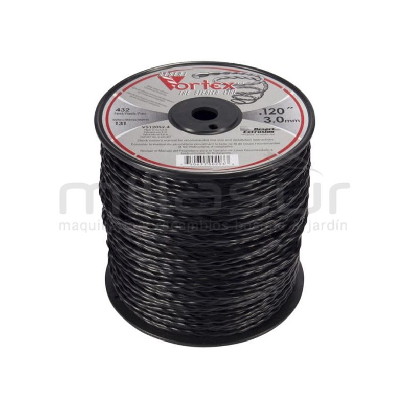 NYLON VORTEX BOBINA 3.0 x 132 m.(ANTIRUIDO-COPOLIMERO) - motoscamaralweb.com