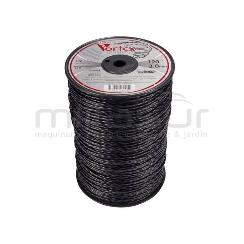 NYLON VORTEX BOBINA 3.00 x 220 m.(ANTIRUIDO-COPOLIMERO) - motoscamaralweb.com