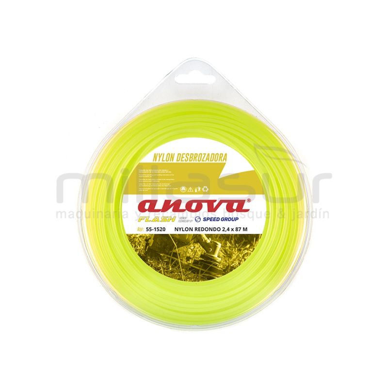 NYLON REDONDO ANOVA FLASH BLISTER 2.4 x 87 - motoscamaralweb.com
