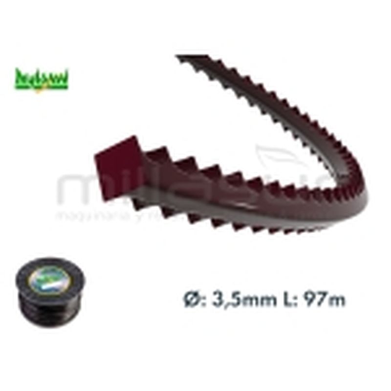 BOBINA NYLON DIENTE TIBURÓN 97 m. x 3.50 mm. - motoscamaralweb.com