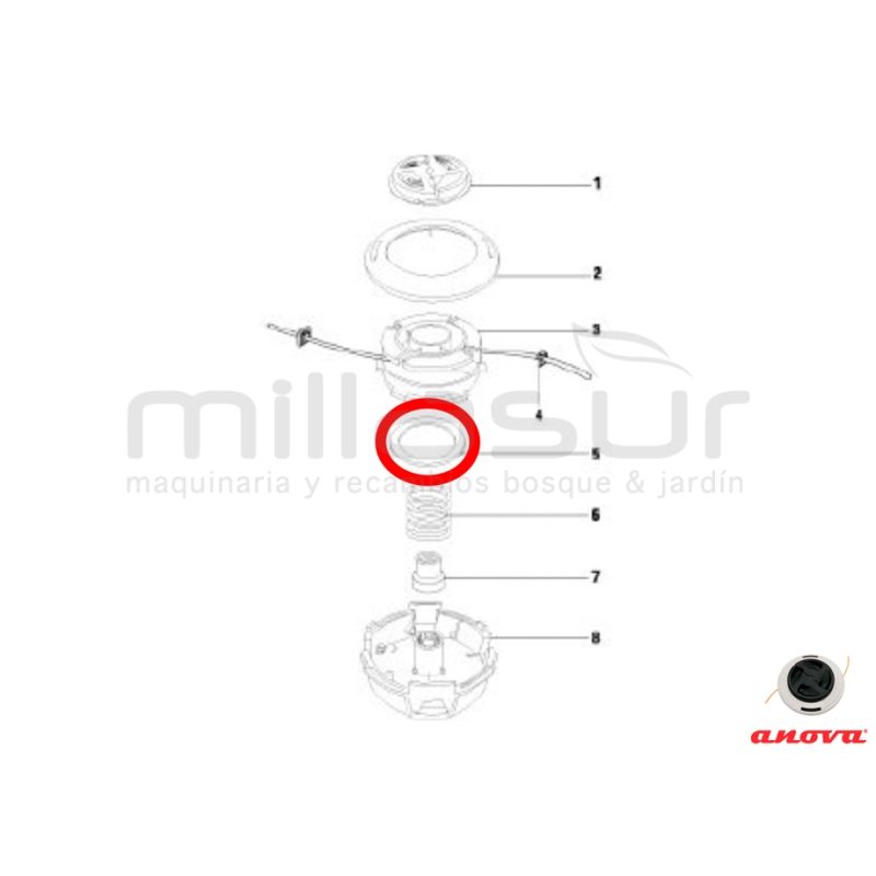 ARANDELA CABEZAL EASYCUT 26 ( 55-1785) - motoscamaralweb.com