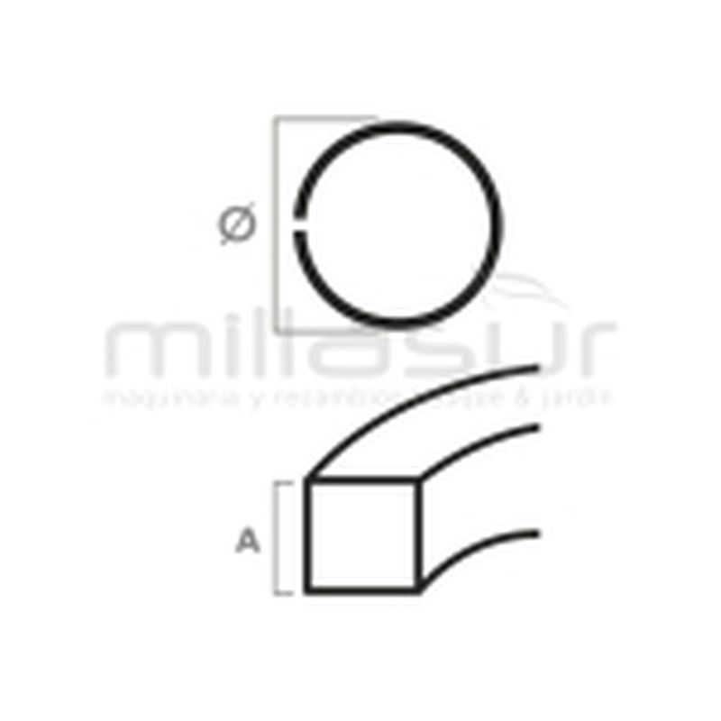 ARO PISTÓN STIHL FS220 (38mm.) - motoscamaralweb.com